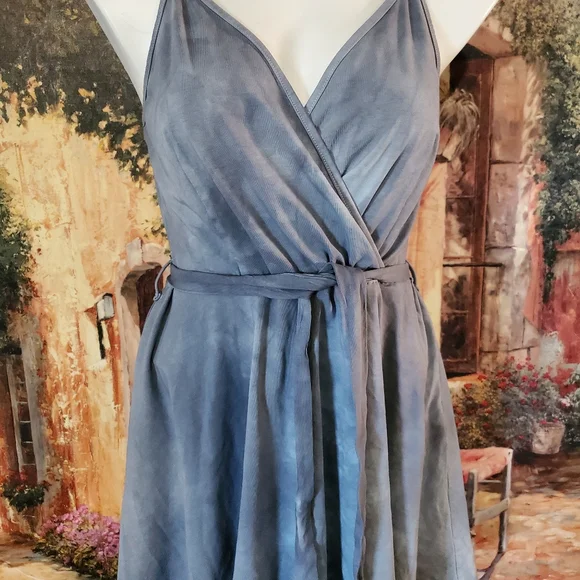 Grey Tidied spaghetti strap dress - Picture 2 of 4